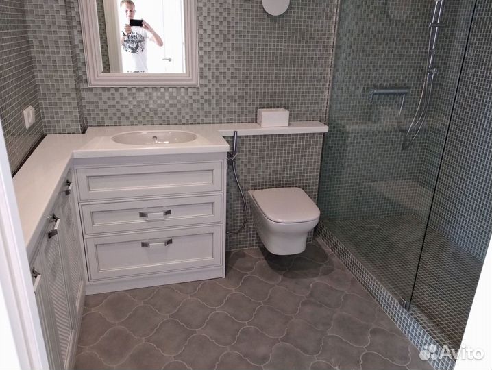 Столешница для ванной и кухни из искуственного кам