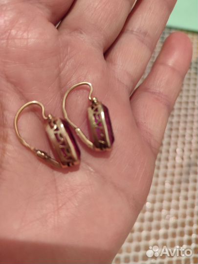Золотые серьги СССР