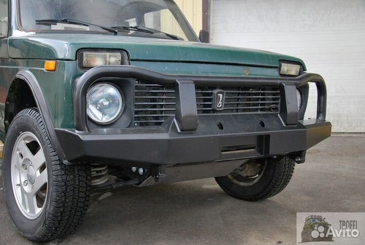 Бампер риф передний ваз Нива с защитной дугой