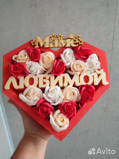 Мыльные розы в подарок маме