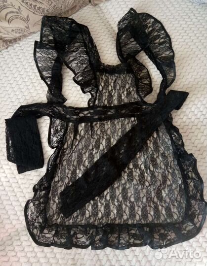 Школьный фартук, черный, размер44