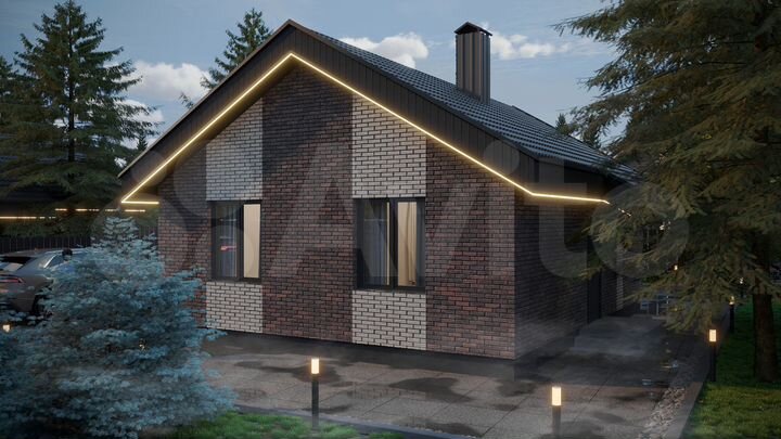 Коттедж 60 м² на участке 6 сот.