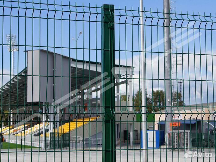 Столб для забора, 3D сетки 60х40х1,5мм, L3м, Zn