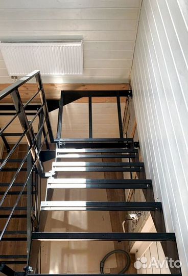 Лестницы на металлокаркасе под ключ