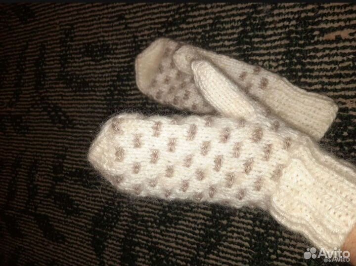 Носки ручной вязки шерстяные