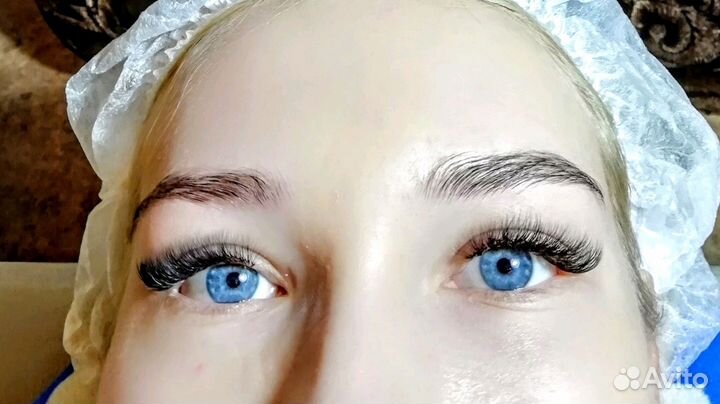 Наращивание ресниц+Архитектура бровей