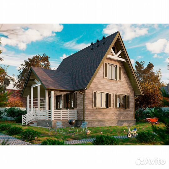 Фасадная панель Docke Premium Burg 946х445 мм Земляной