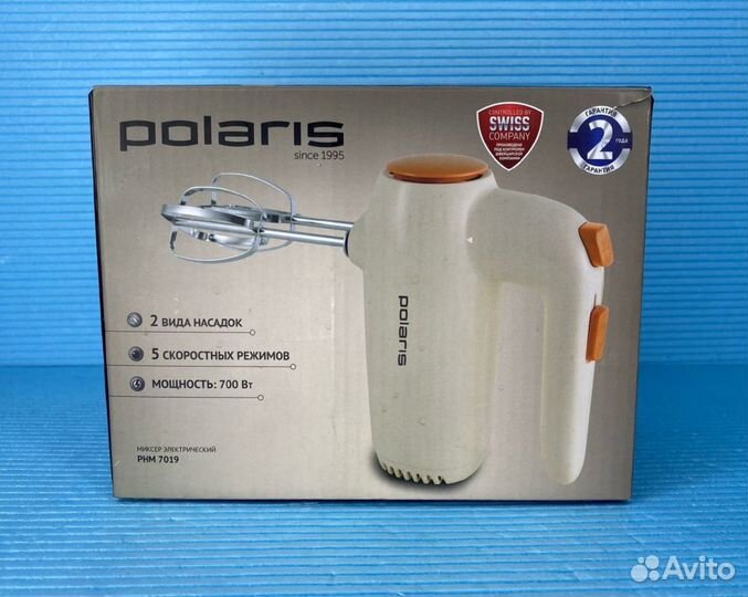 Миксер Polaris 2 пары веничков 700 Вт
