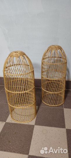 Абажур плетеный