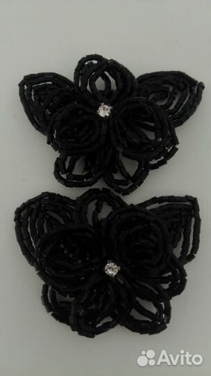 Декор из бисера 2 шт пришивной