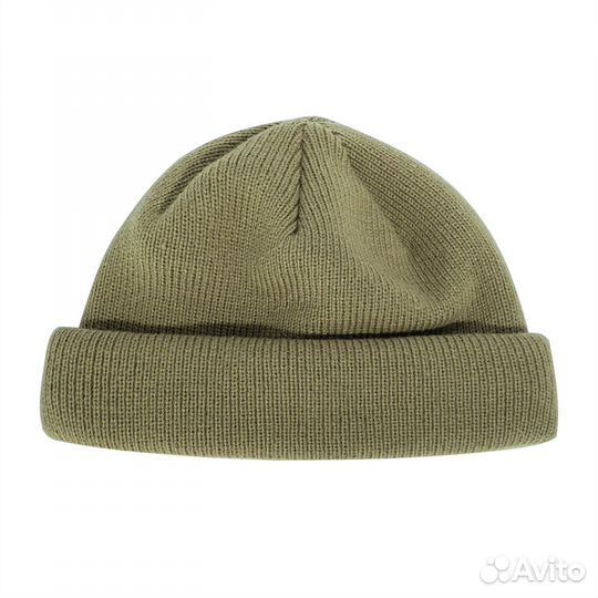 Шапка бини короткая вязаная