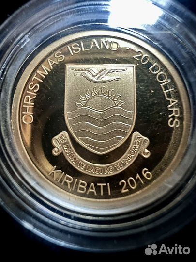 Санта Клаус С Новым Годом Золотая монета