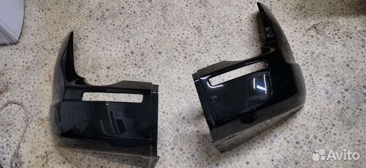 Накладки переднего бампера mitsubishi pajero 4