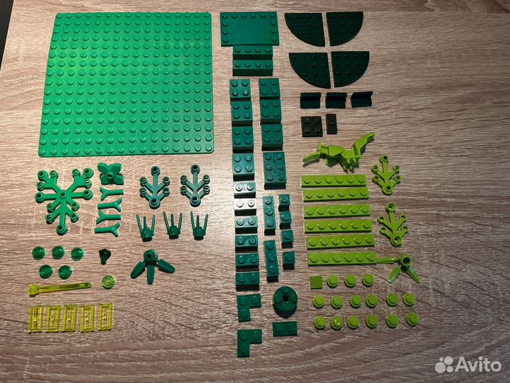 Lego детали поштучно (зеленые)