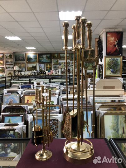 Набор из латуни для камина