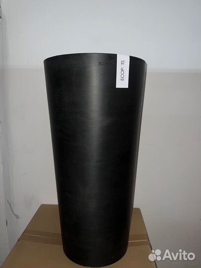Кашпо ecopots D34 H66 см антрацит