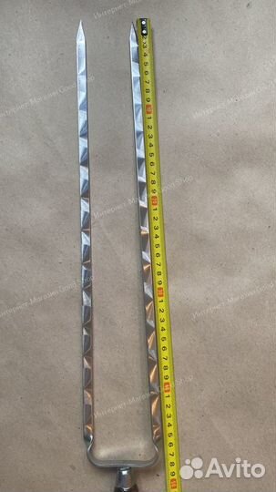 Шампур двойной вилка 450х12х3 мм