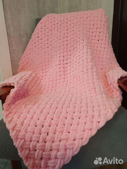 Плед детский вязаный