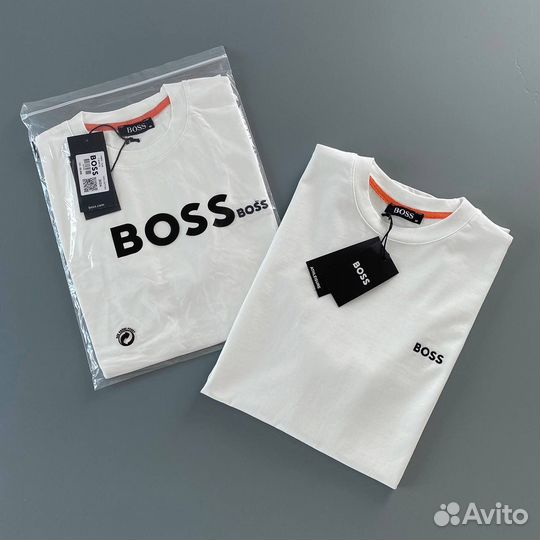 Футболка мужская hugo boss белая