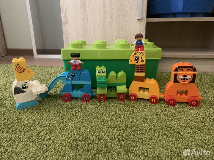 Lego duplo паровозик для зверей