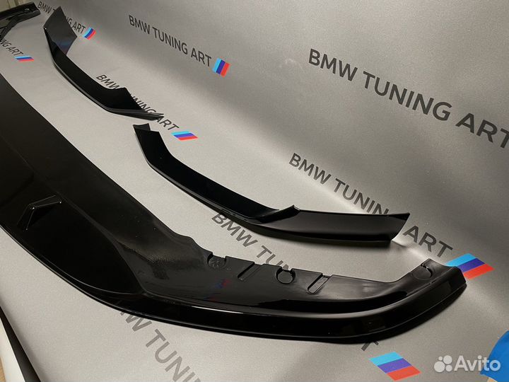 Сплиттер губа bmw 5 g30 lci рестайлинг