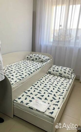 Выдвижная кровать для двоих детей