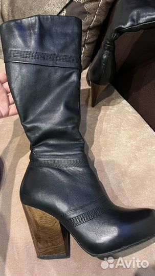 Сапоги зимние натуральная кожа 39