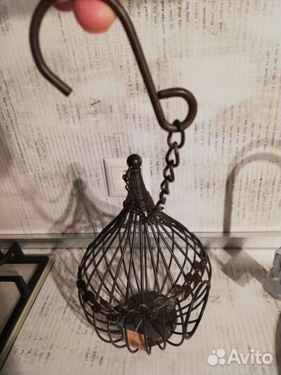 Декоративная клетка подвесная металлическая новая