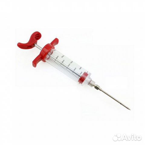 Шприц для маринада мяса 30 мл, 3 иглы