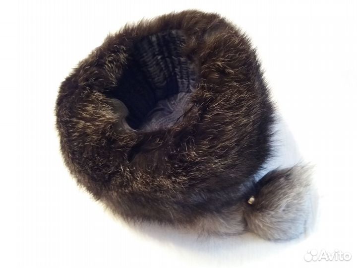 Шапка женская серебристая Лиса (новая)