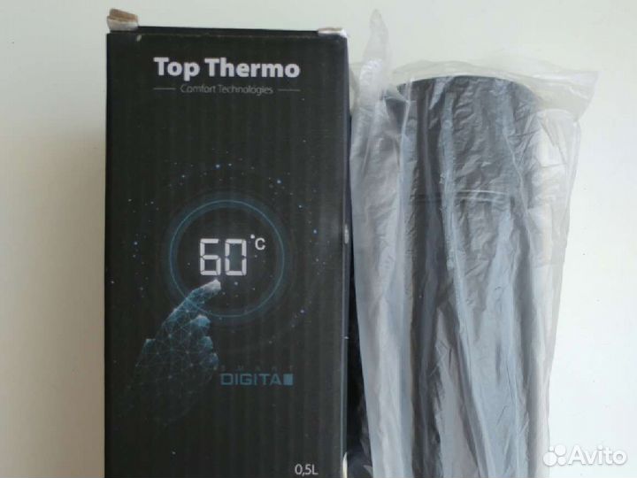 Термос 0, 5 л с ситечком и указателем температуры