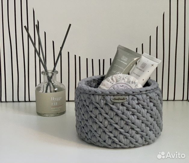 Вязанные корзины