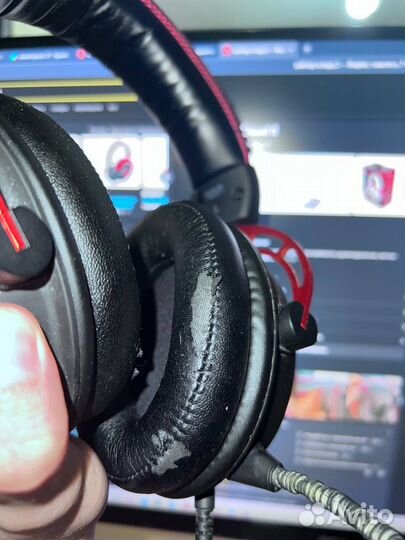 Проводные наушники HyperX Cloud II красный