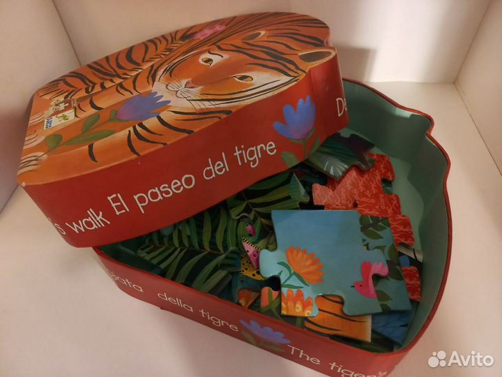 Пазл djeco тигр 24 детали