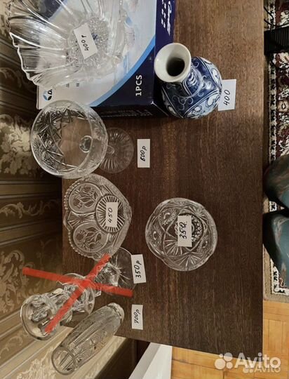 Хрусталь СССР, сервантное хоанение