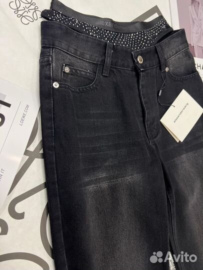 Джинсы alexander wang имитация трусы