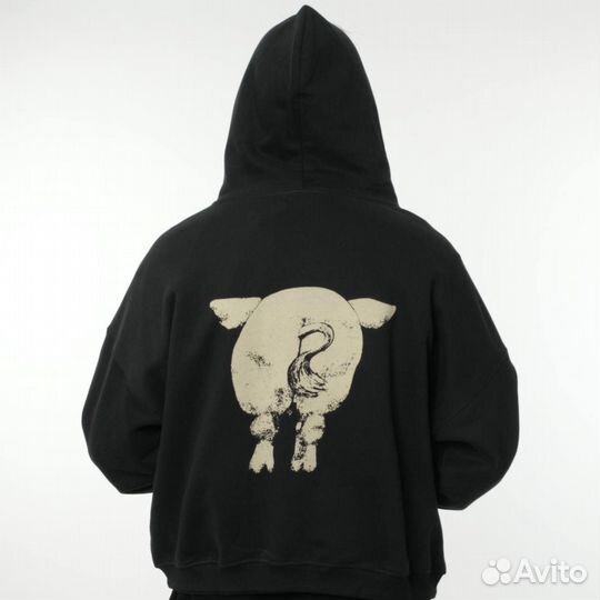 Зип худи ERD синее 3 вида