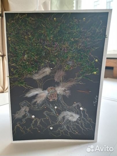 Открытка ручной работы 