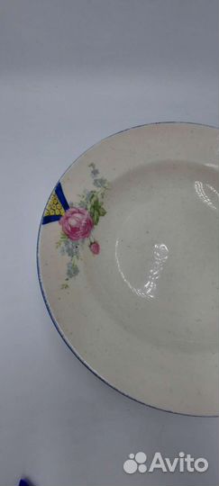 Глубокая тарелка. фз Бронницы. 1927-30 гг