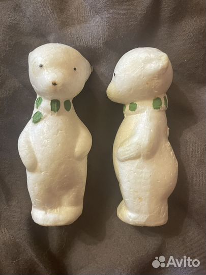 Елочные игрушки СССР из пенопласта