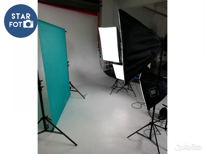 Комплект студийного света Софт бокс 2шт 8ламп 200W