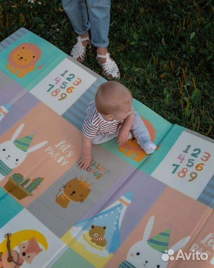 Детский коврик для ползания новый (заводской брак)