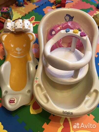 Ванная для купания, стульчик, сидушка, круг, шапоч