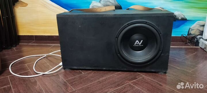 Сабвуфер 12, Усилитель 1200 и короб мдф