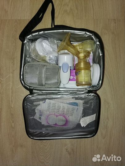 Молокоотсос avent электрический, термосумка