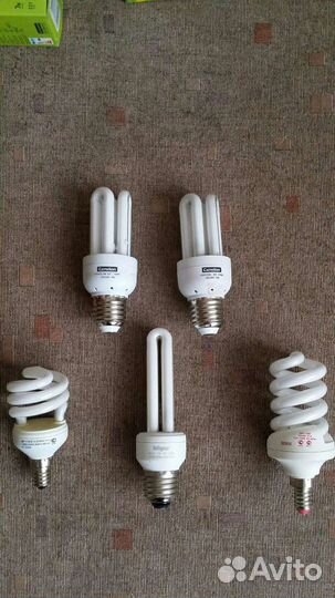 Лампы энергосберегающие, 5 шт