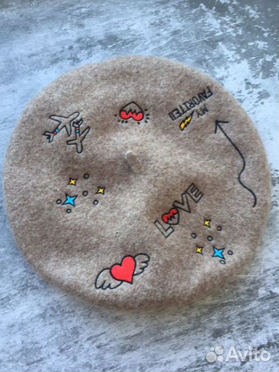 Берет новый, 100 шерсть