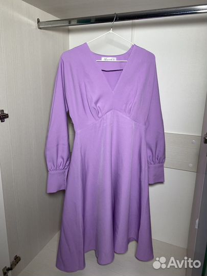 Лавандовое платье женское 44 размер