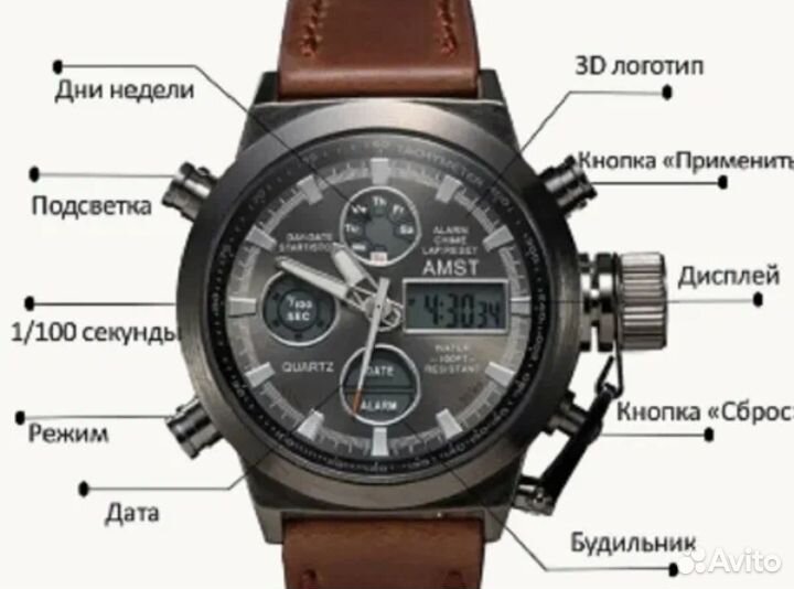 Мужские наручные часы, на запчасти