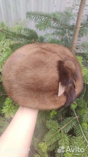 Берет норковый новый